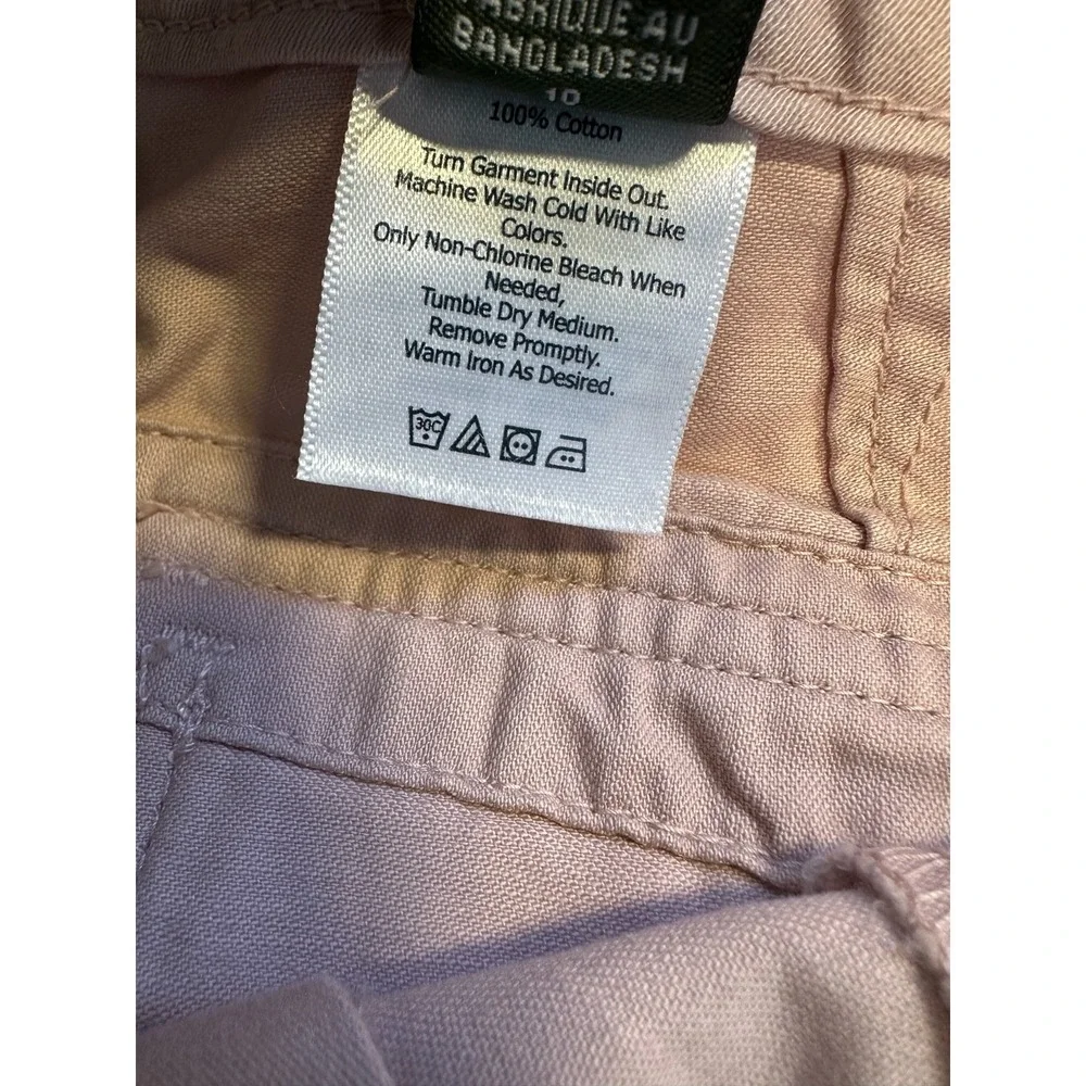 Eddie Bauer Dusty Rose Pink Cotton Twill Cargo Utility Pants Size 10 NWOT Hiking - Picture 7 of 13